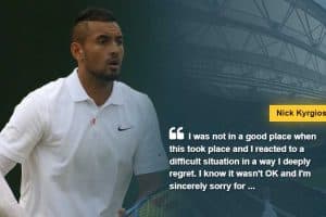 Nick Kyrgios says "I was not in a good place when this took place and I reacted to a difficult situation in a way I deeply regret. I know it wasn't OK and I'm sincerely sorry for the hurt I caused." via news.sky.com, tags: efter - CC