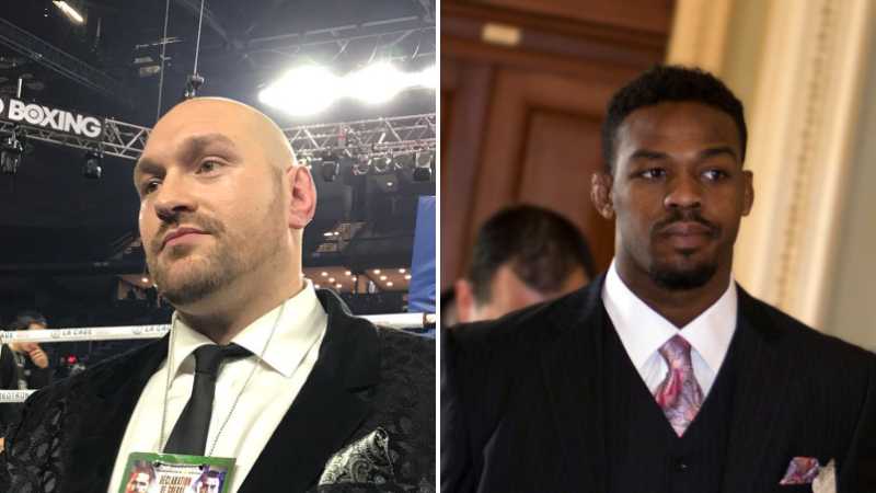 Left: Tyson Fury, Right: Jon Jones, tags: dana white til - CC