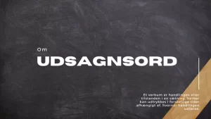 udsagnsord