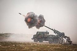 French Caesar self propelled howitzer in Iraq, tags: danmark til - CC BY-SA