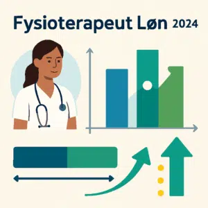 Fysioterapeut løn-graf for 2024 med sammenligning af gennemsnit, lønspænd og strategier til højere indkomst