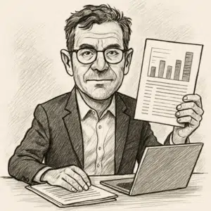 Noa Redington ved skrivebord med løndata i hænderne, klar til at forhandle noa redington løn i 2024