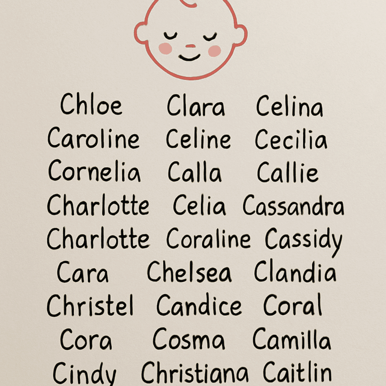 Liste med 30 charmerende og unikke pigenavne, der starter med C – inspiration til dit perfekte navn.