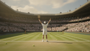 Djokovic tangerer Federer-rekord med 105 Wimbledon-sejre efter hård kamp mod Rinderknech